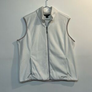 Eddie Bauer brand women’s fleece vest size XXL white color